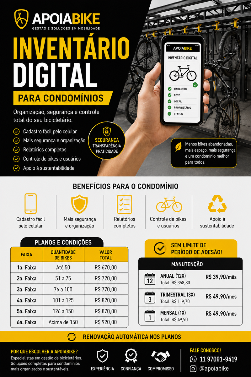 APOIABIKE RECUPERA – Bikes sem uso, reaproveitamento e doação